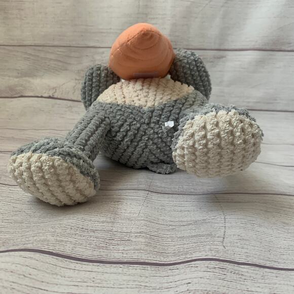 Patchwork Pet Bunny Rabbit and Carrot Dog Toy Crinkle Squeak Grunt Fetch 19"L - Picture 11 of 16